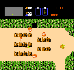 Legend of Zelda, The (USA) In game screenshot